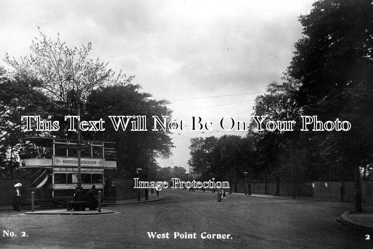 LA 1261 - West Point Corner, Chorlton, Lancashire c1912