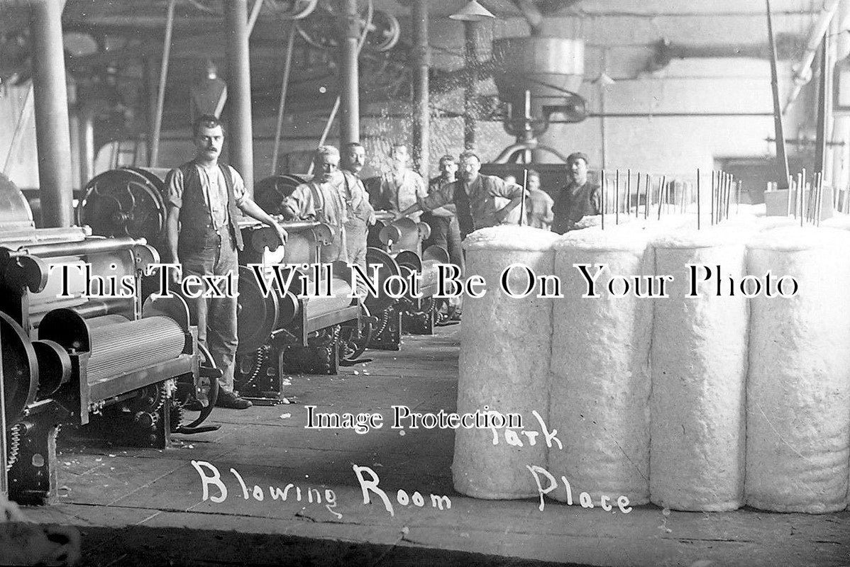 LA 2416 - The Blowing Room, Park Place Cotton Mill, Blackburn, Lancashire c1905