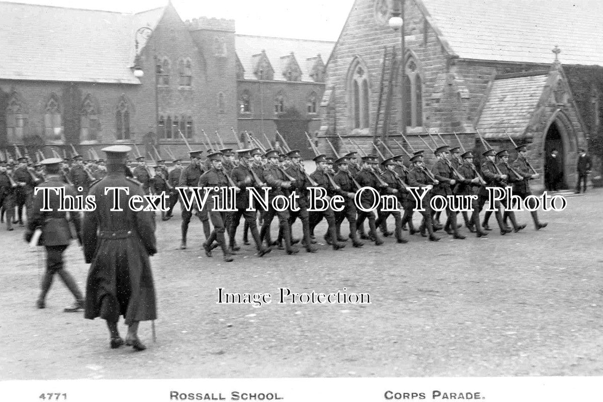 LA 2418 - Corps Parade, Rossall School, Lancashire