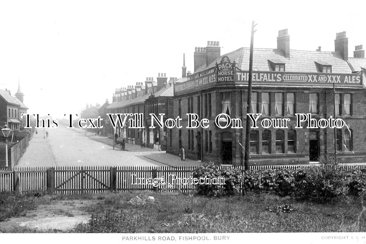 LA 2420 - Parkhills Road, Fishpool, Bury, Lancashire c1923