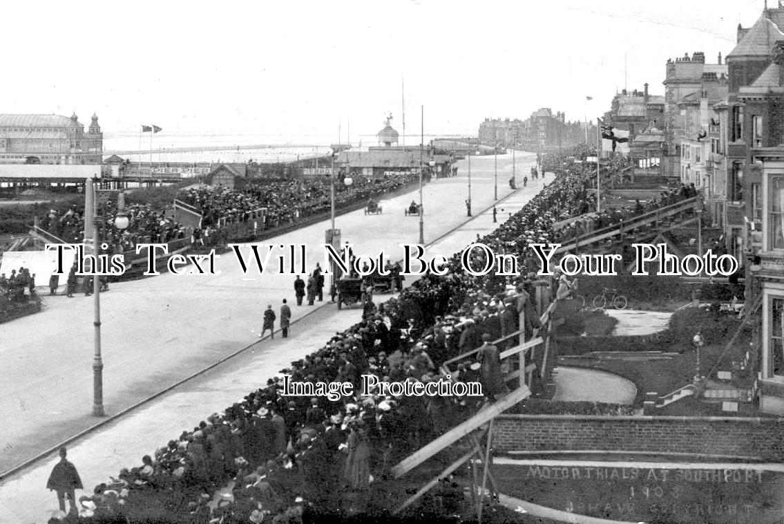 LA 2430 - Motor Trials At Southport, Lancashire c1903