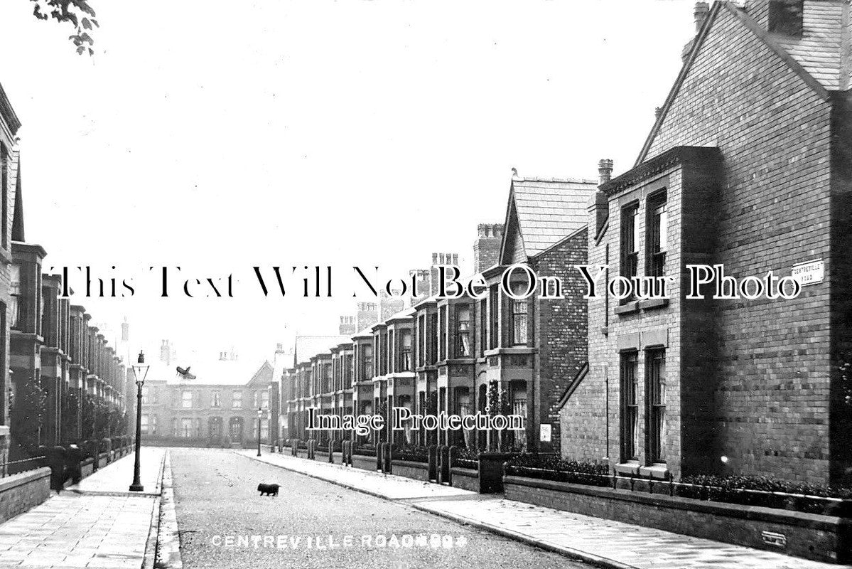 LA 2468 - Centreville Road, Mossley Hill, Liverpool, Lancashire c1905