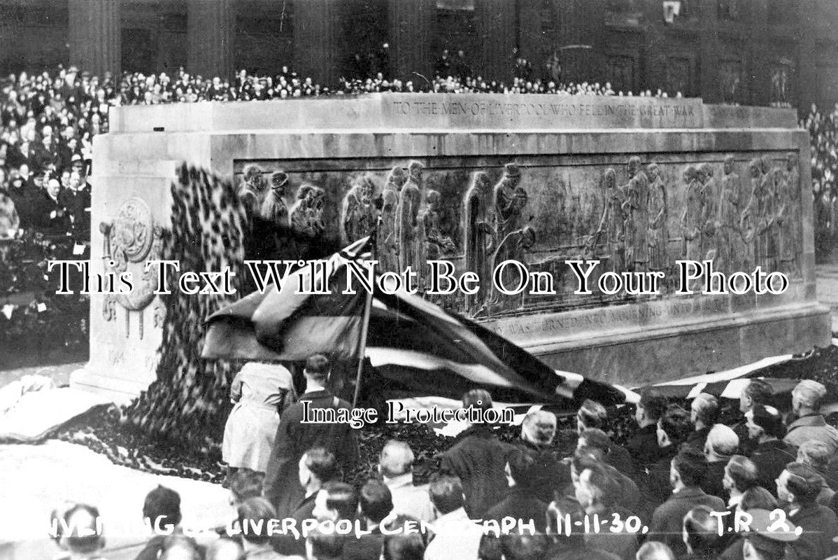LA 2484 - Unveiling Of Liverpool Cenotaph, Lancashire 1930