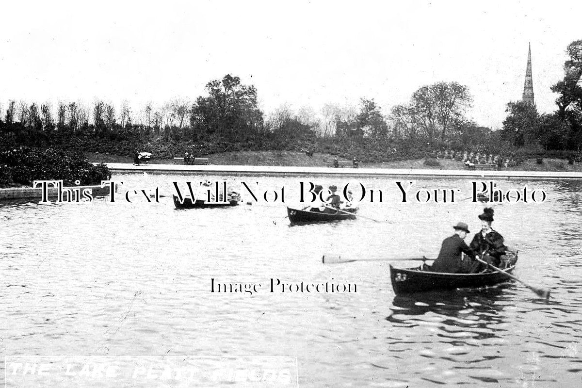 LA 2490 - Rowing Boats, The Lake, Platt Fields, Rusholme, Lancashire