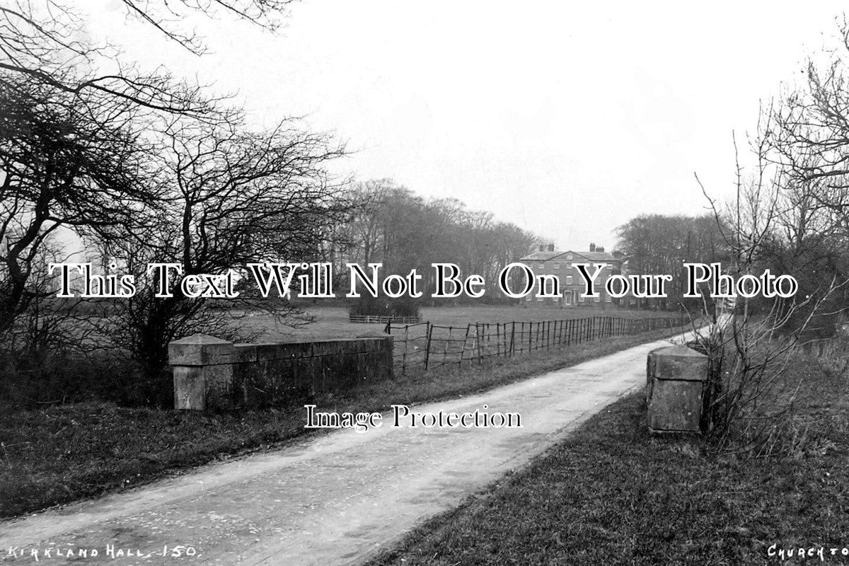 LA 2550 - Kirkland Hall, Lancashire c1914