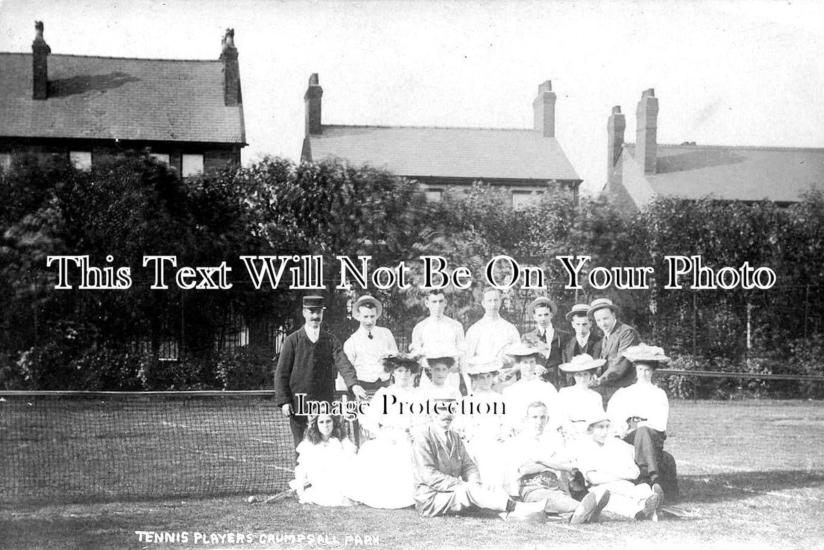 LA 2621 - Tennis Players, Crumpsall Park, Manchester, Lancashire