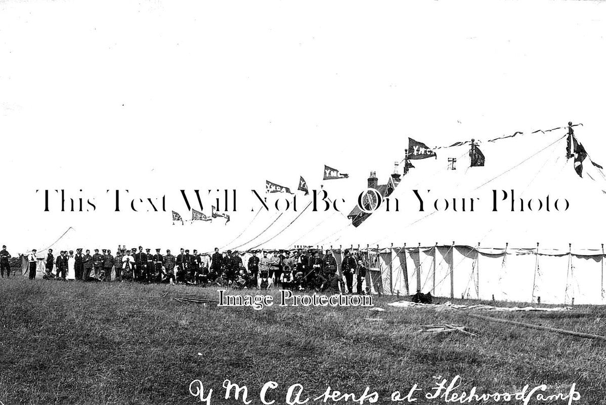 LA 2627 - YMCA Tents At Fleetwood Camp, Lancashire