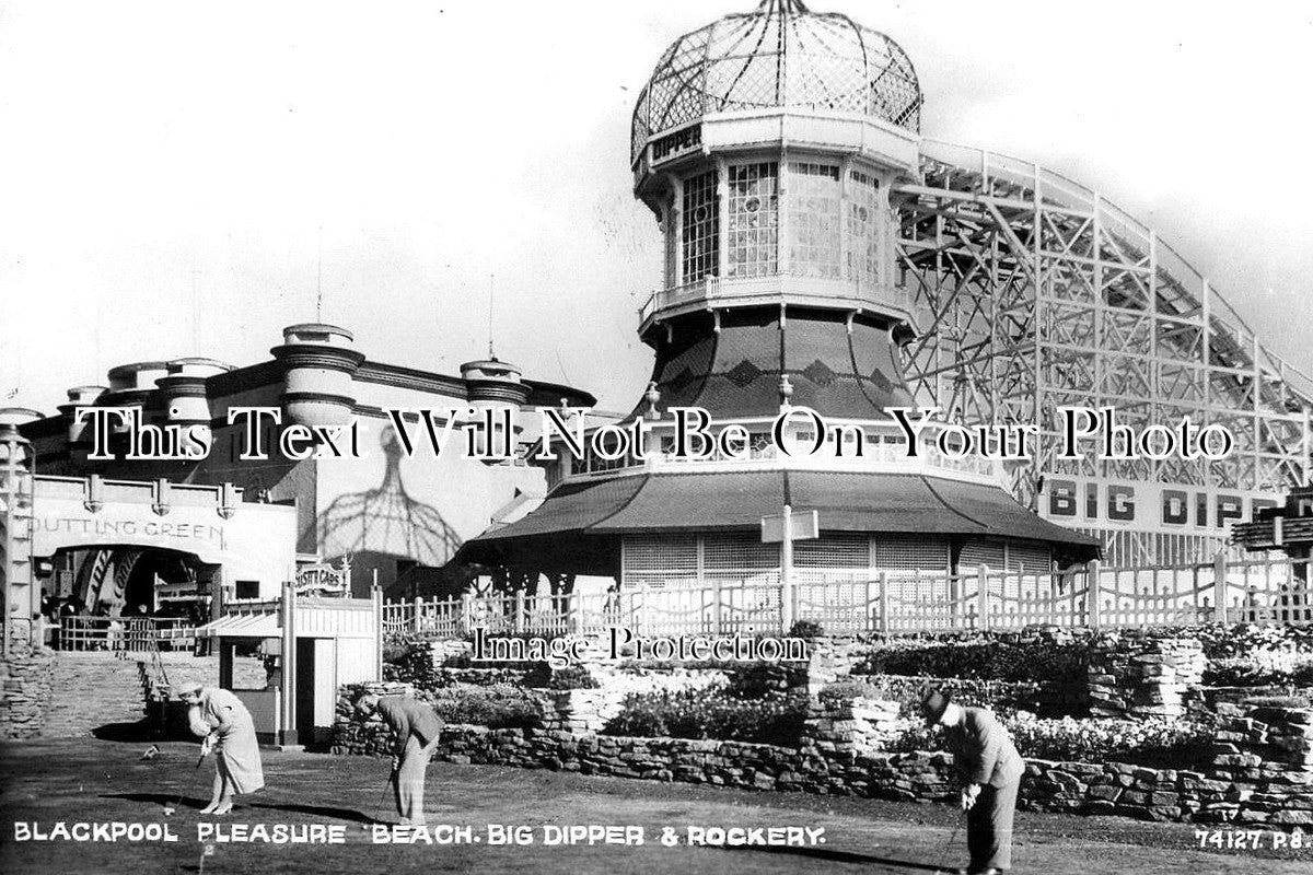 LA 2705 - Blackpool Pleasure Beach Big Dipper, Lancashire