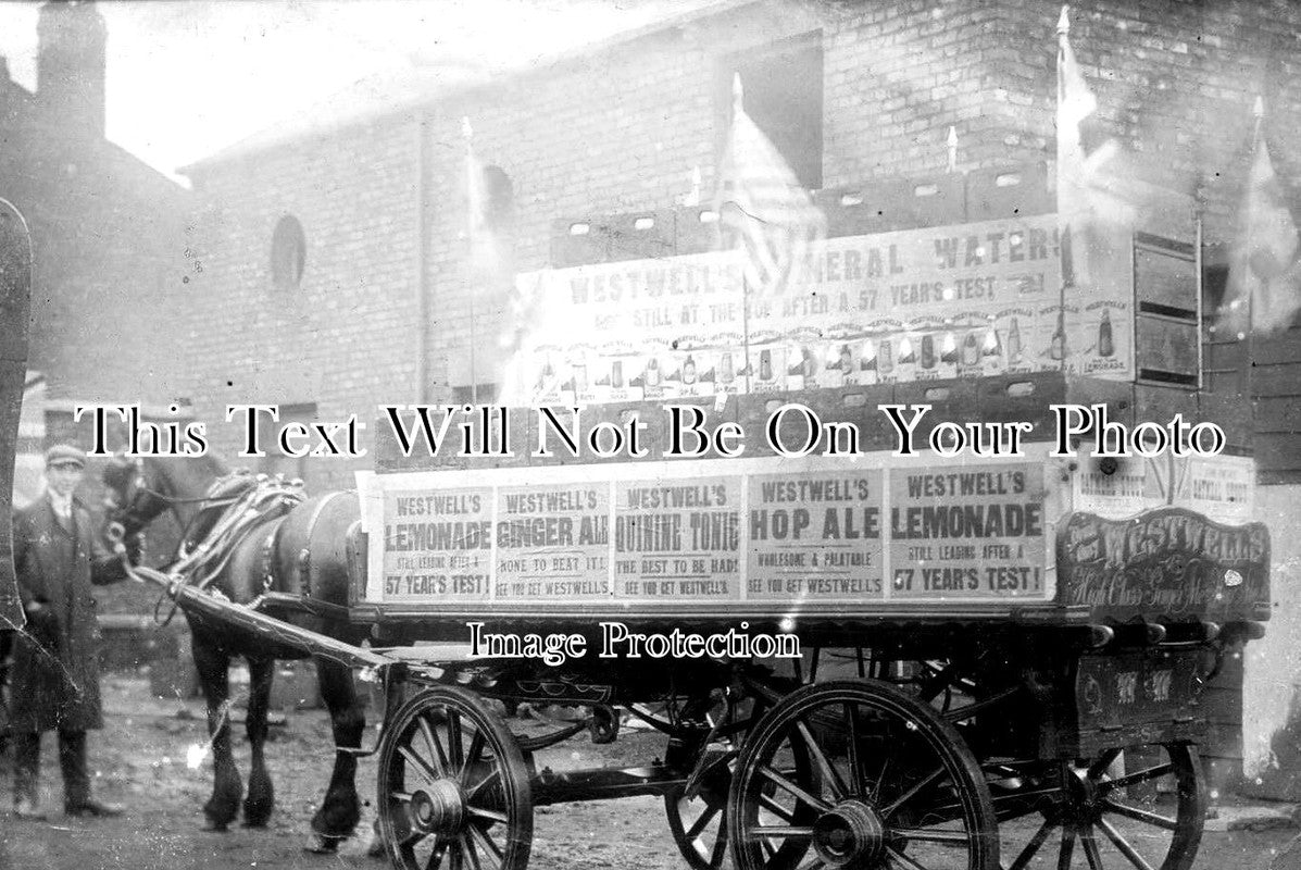 LA 2751 - Westwells Drinks Company Horse & Cart, Lancashire