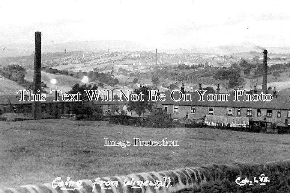 LA 3358 - Colne From Winewall, Lancashire
