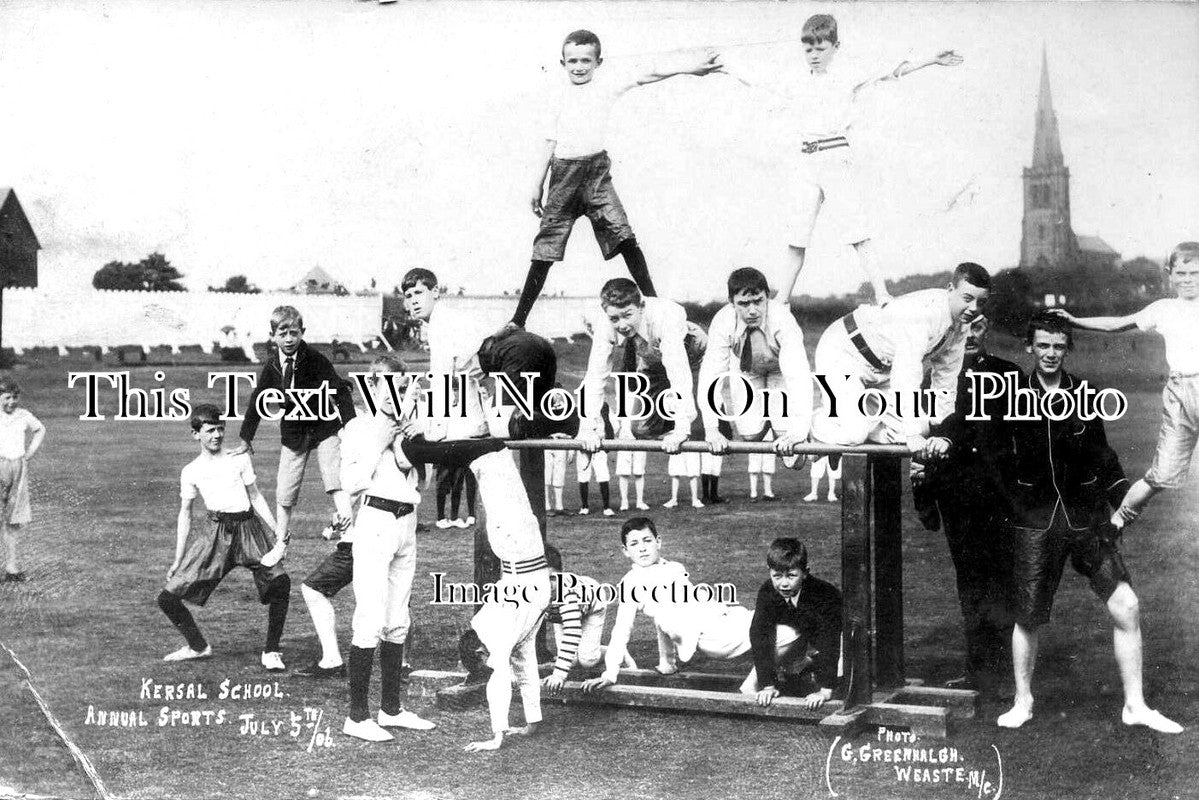 LA 3418 - Kersal School Annual Sports Day, Lancashire 1906
