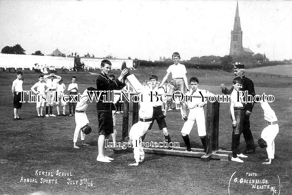 LA 3419 - Kersal School Annual Sports Day, Lancashire 1906