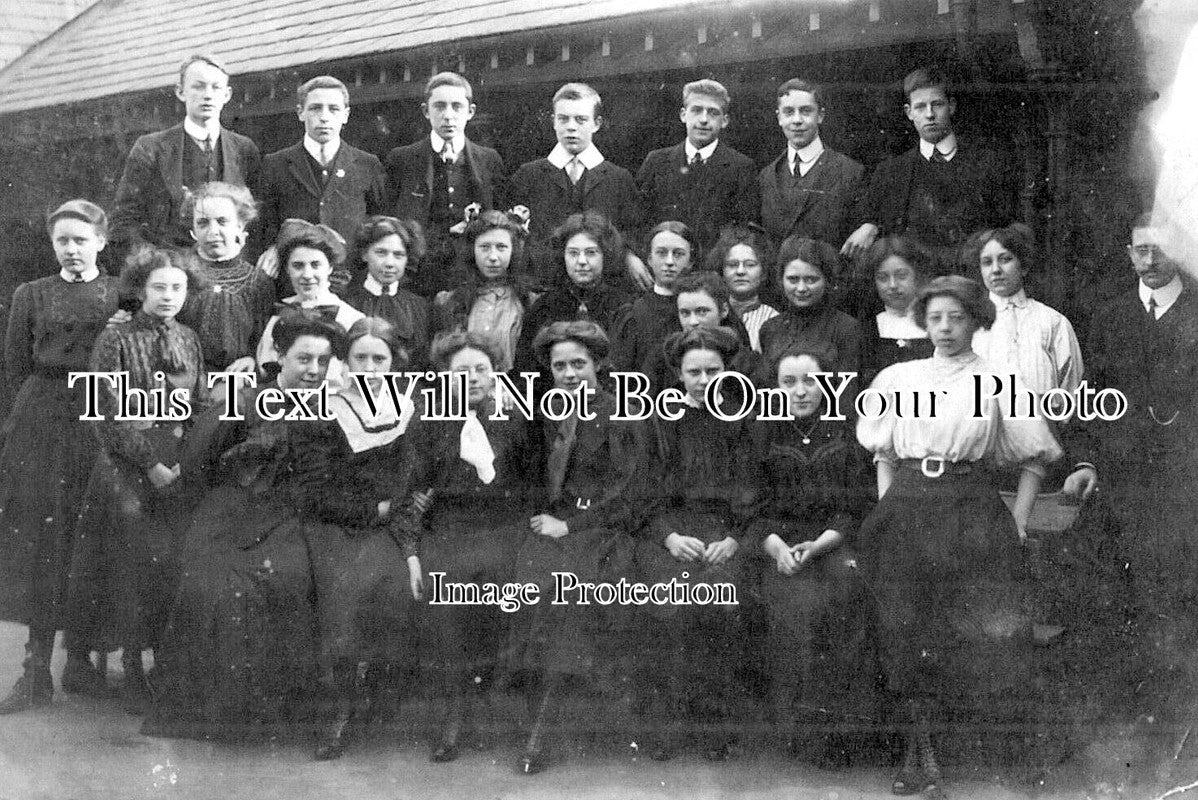 LA 3492 - School Class, Coningsly Road, Anfield, Liverpool, Lancashire c1910