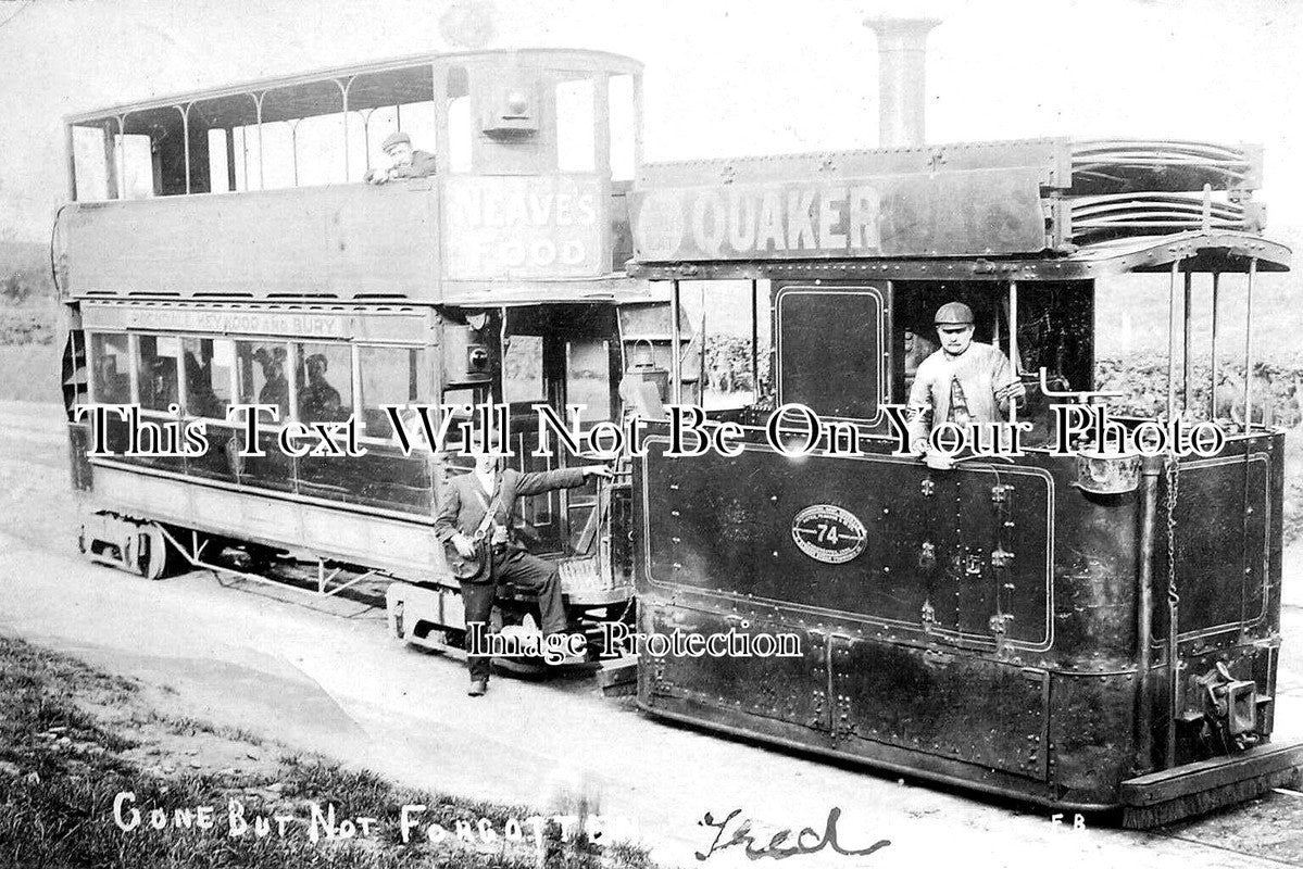 LA 3621 - Steam Tram At Rochdale, Lancashire c1905