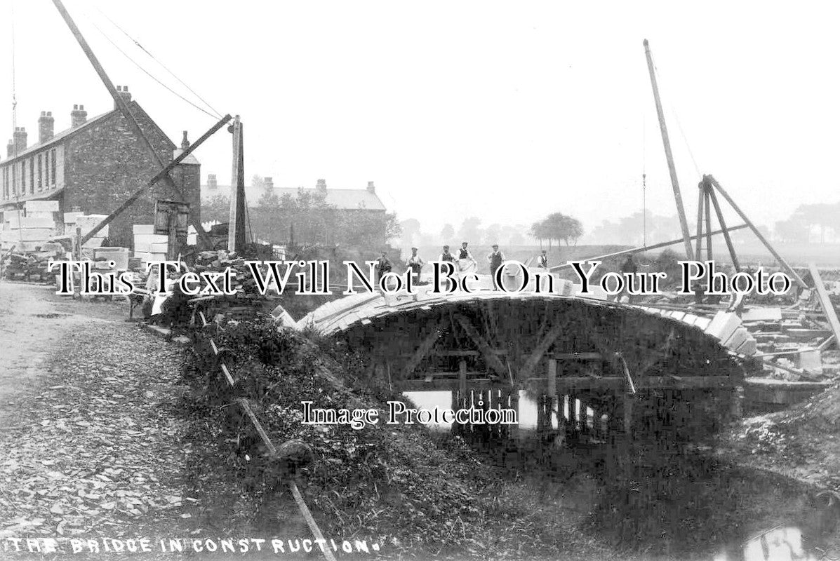 LA 3642 - The Bridge Under Construction, Carrington, Flixton, Lancashire