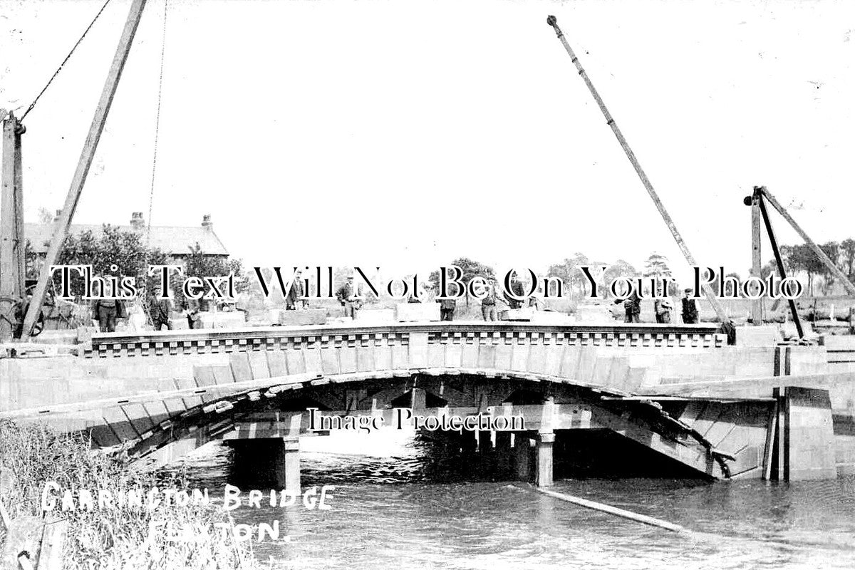 LA 3646 - Carrington Bridge Construction, Flixton, Lancashire c1907