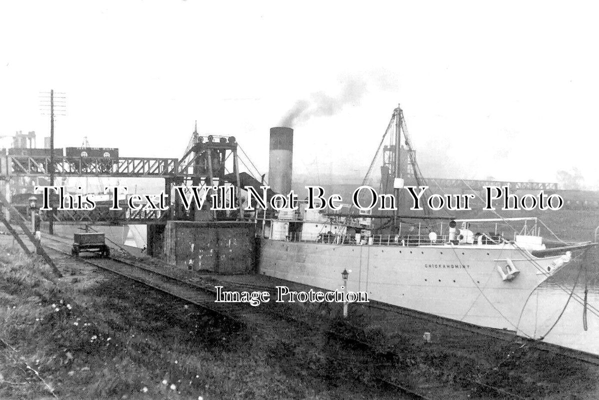 LA 3655 - SS Chickahominy, Partington Coal Tip, Manchester Ship Canal, Lancashire c1904