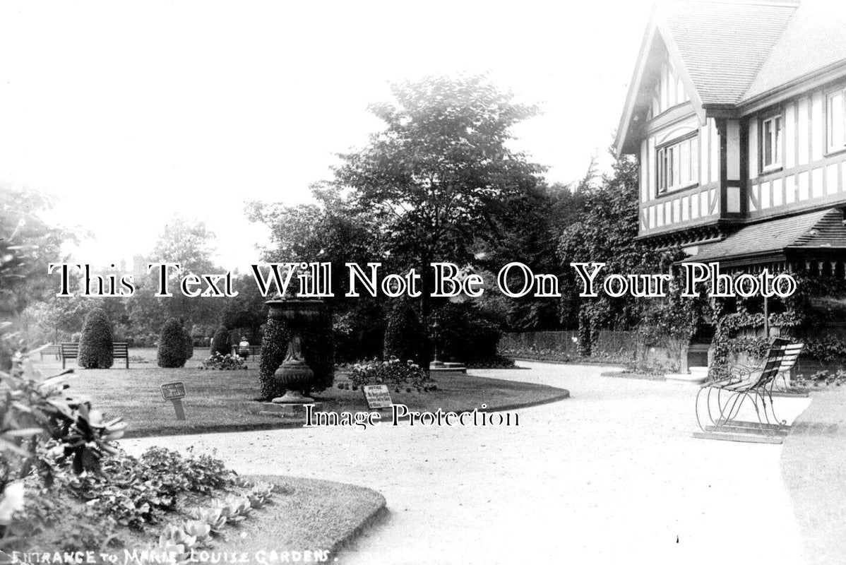LA 4506 - Entrance To Marie Louise Gardens, Didsbury, Lancashire c1913