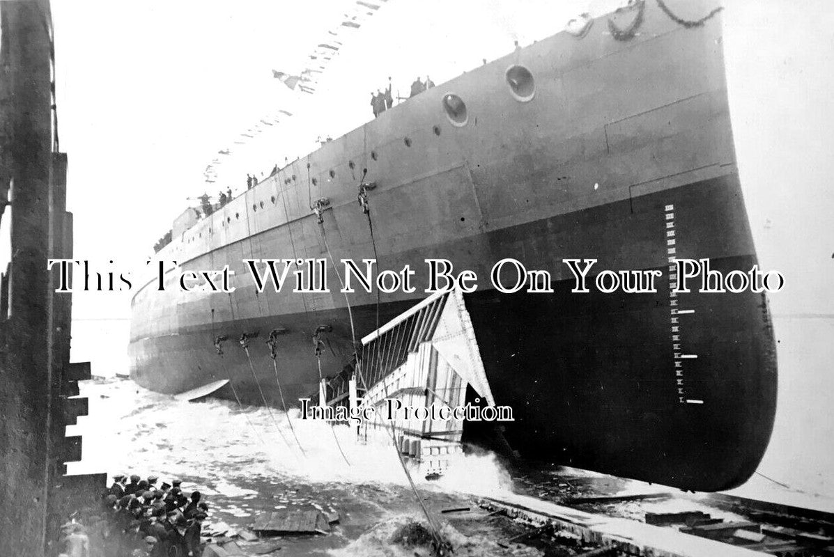 LA 4566 - Launch Of Princess Royal Ship, Barrow, Lancashire