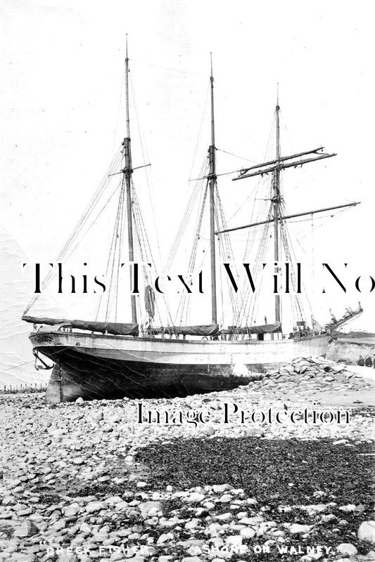 LA 4616 - Creek Fisher Aground On Walney Island, Lancashire