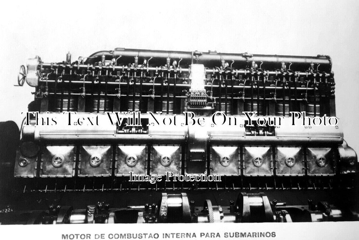 LA 4708 - Engine For Portuguese Submarine Built At Barrow, Lancashire