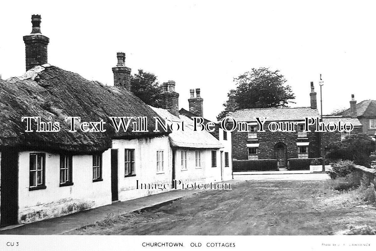LA 5287 - Churchtown Old Cottages, Lancashire c1958
