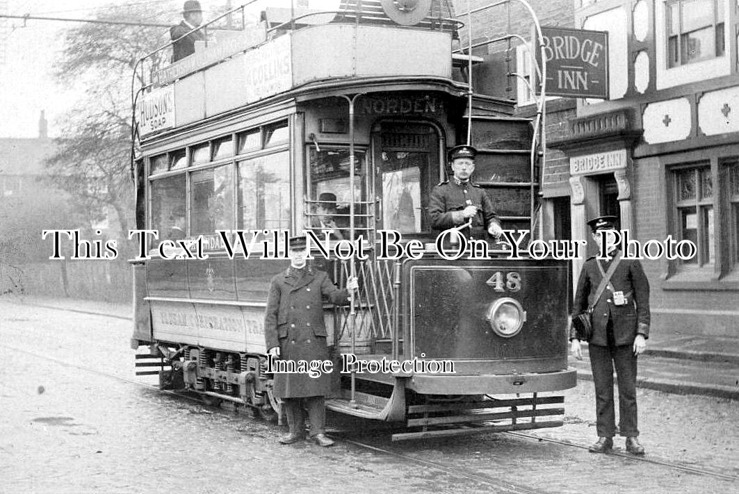 LA 5861 - Oldham Corporation Tram Car No48 To Rochdale, The Bridge Inn