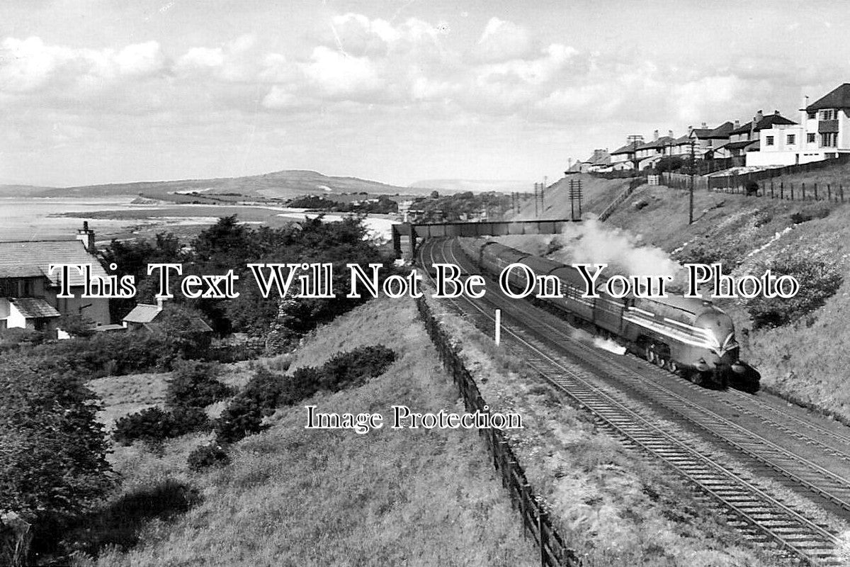 LA 6755 - Coronation Scot Train Passing Hest Bank, Lancashire