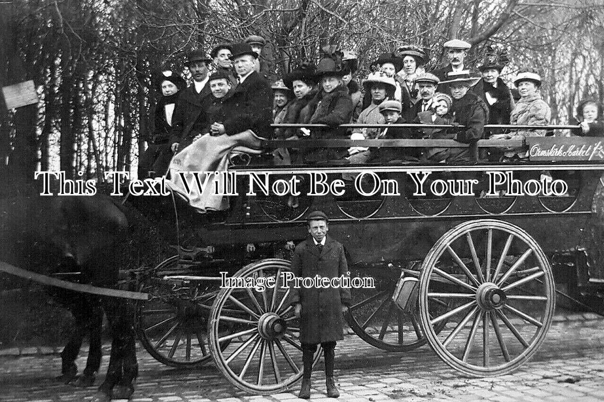 LA 6918 - Horse Charabanc Off To Ormskirk Market, Lancashire
