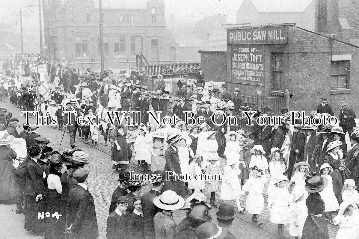 LA 707 - Procession, Eccles, Manchester, Lancashire c1912