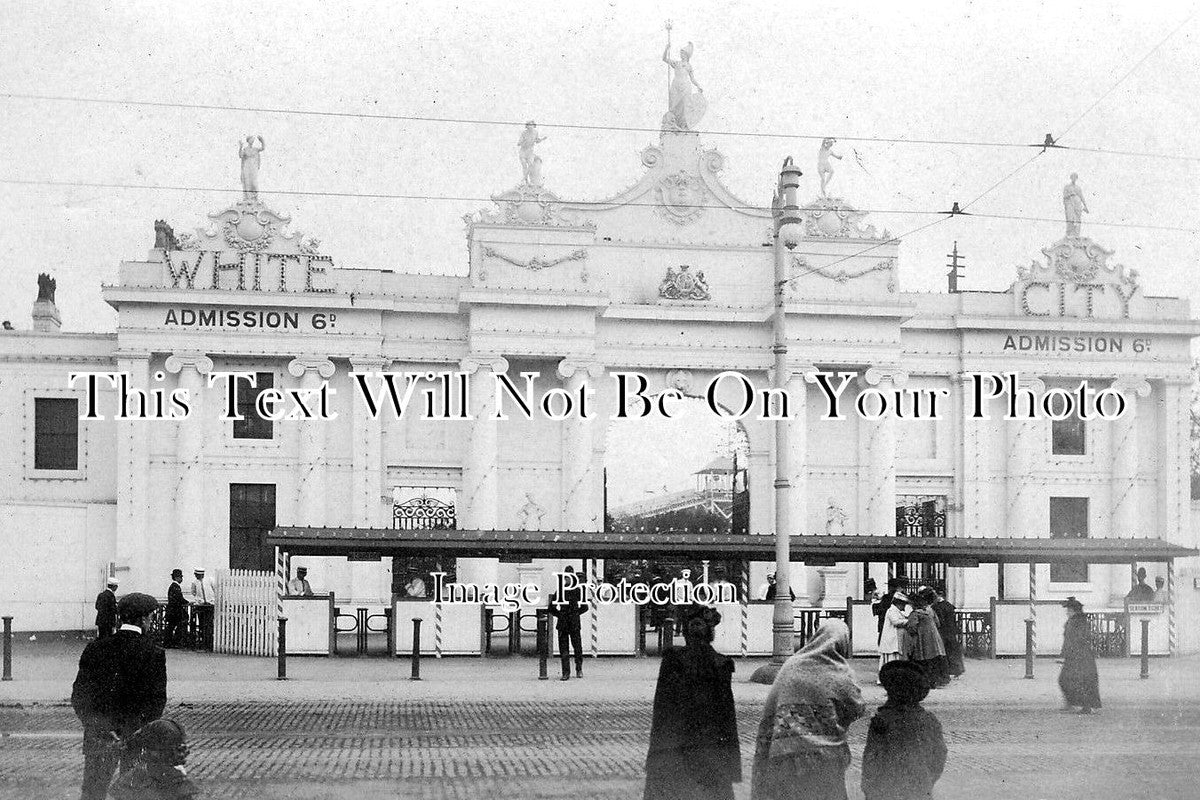 LA 727 - Entrance Turnstiles, White City, Manchester, Lancashire c1907