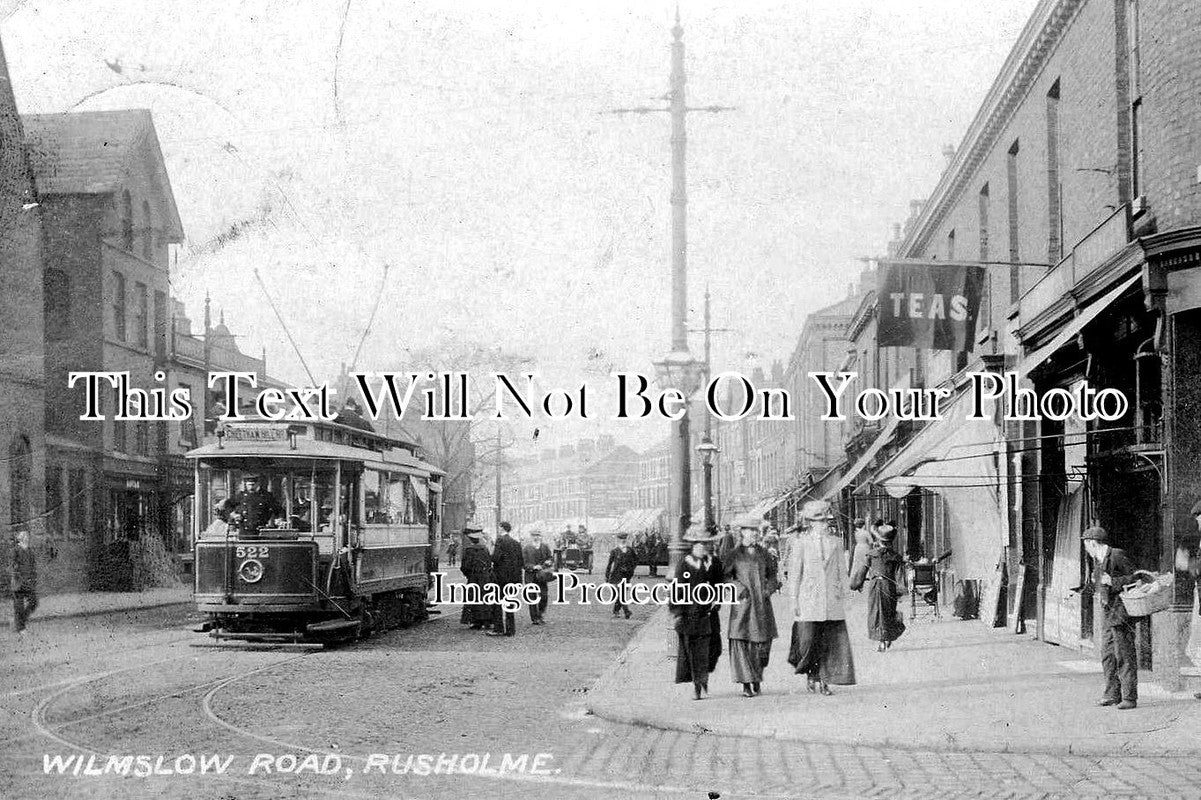 LA 786 - Wilmslow Road, Rusholme, Lancashire c1909