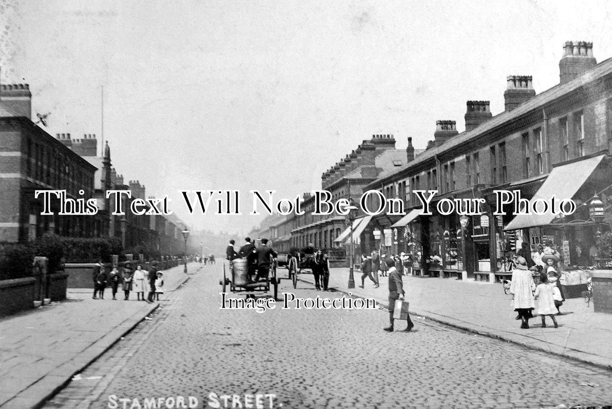 LA 802 - Stamford Street, Old Trafford, Manchester, Lancashire c1907