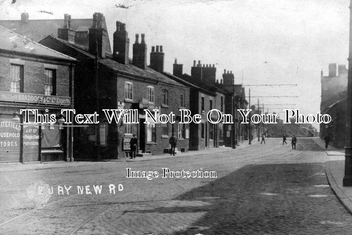 LA 819 - Bury New Road, Whitefield, Lancashire c1919