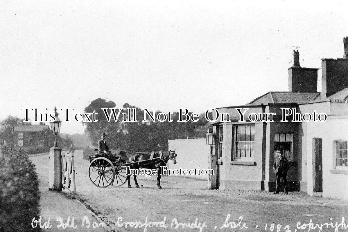 LA 916 - Old Toll Bar, Crossford Bridge, Sale, Manchester, Lancashire c1882