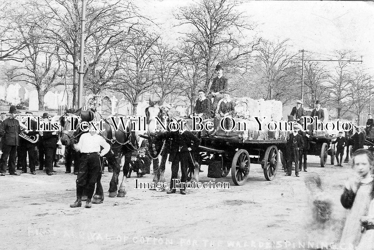 LA 944 - First Arrival Of Cotton For The Walkden Spinning Co, Lancashire c1908