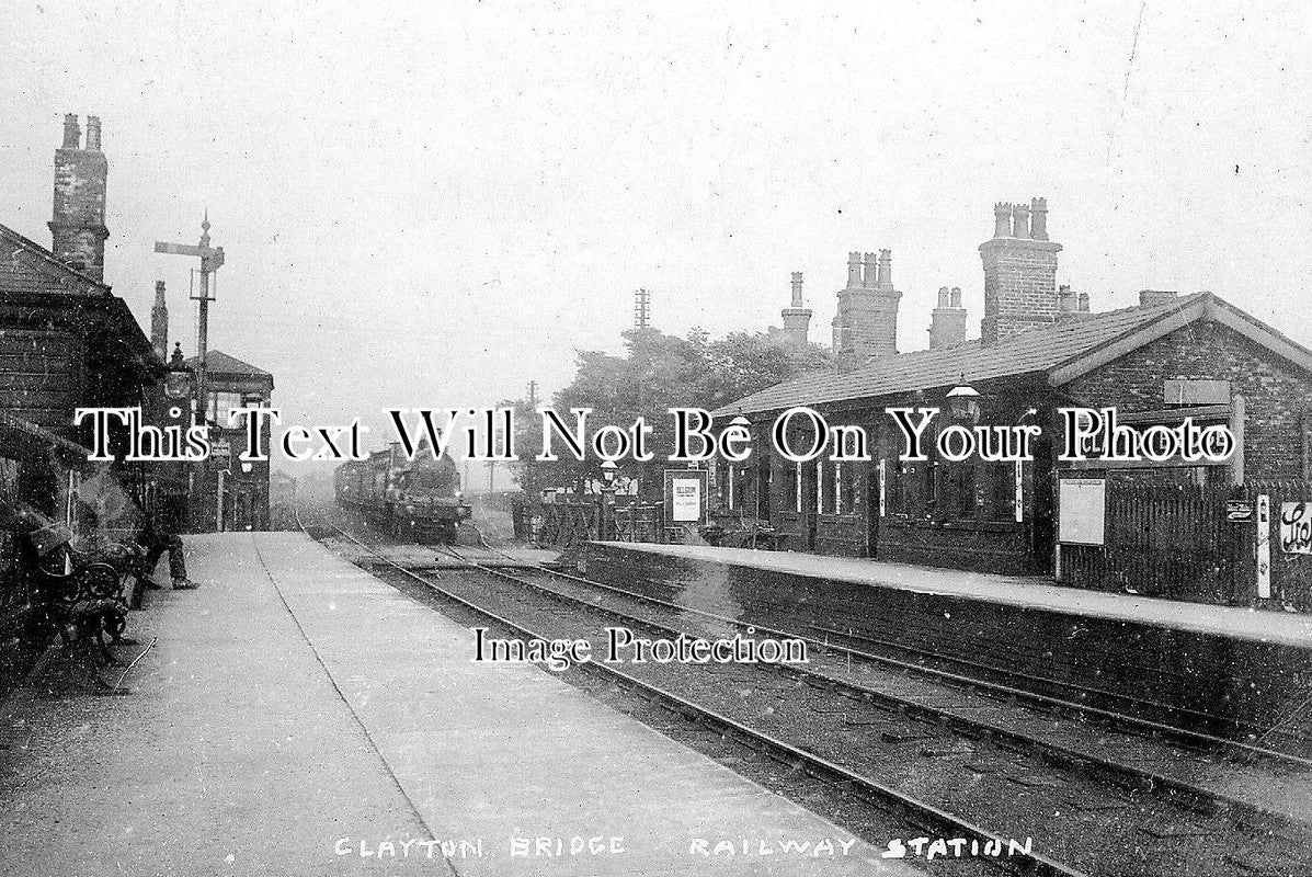 LA 947 - Clayton Bridge Railway Station, Lancashire c1925