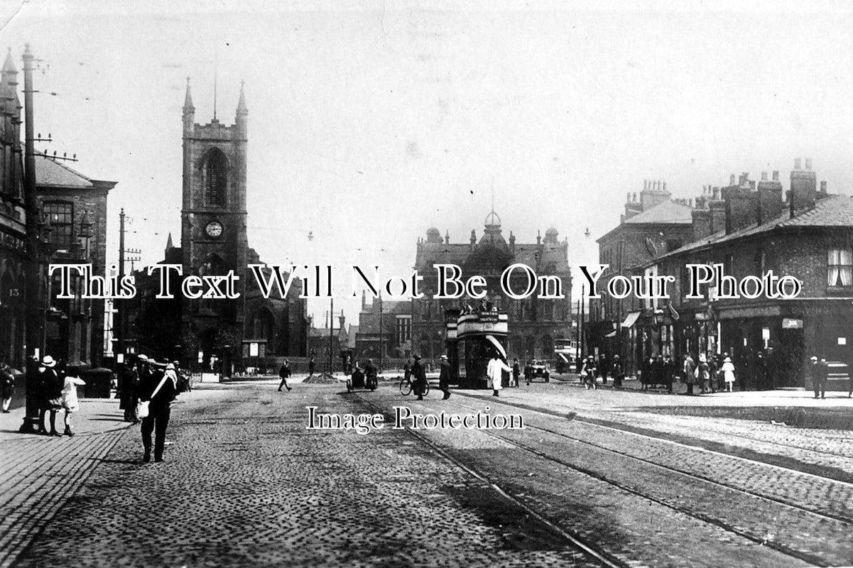 LA 955 - Broad Street, Pendleton, Salford, Manchester, Lancashire c1929