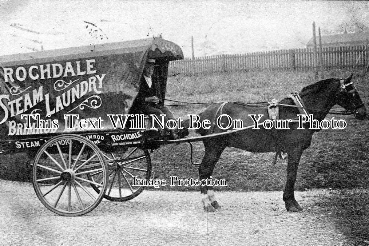 LA 959 - Rochdale Steam Laundry Wagon, Lancashire c1907