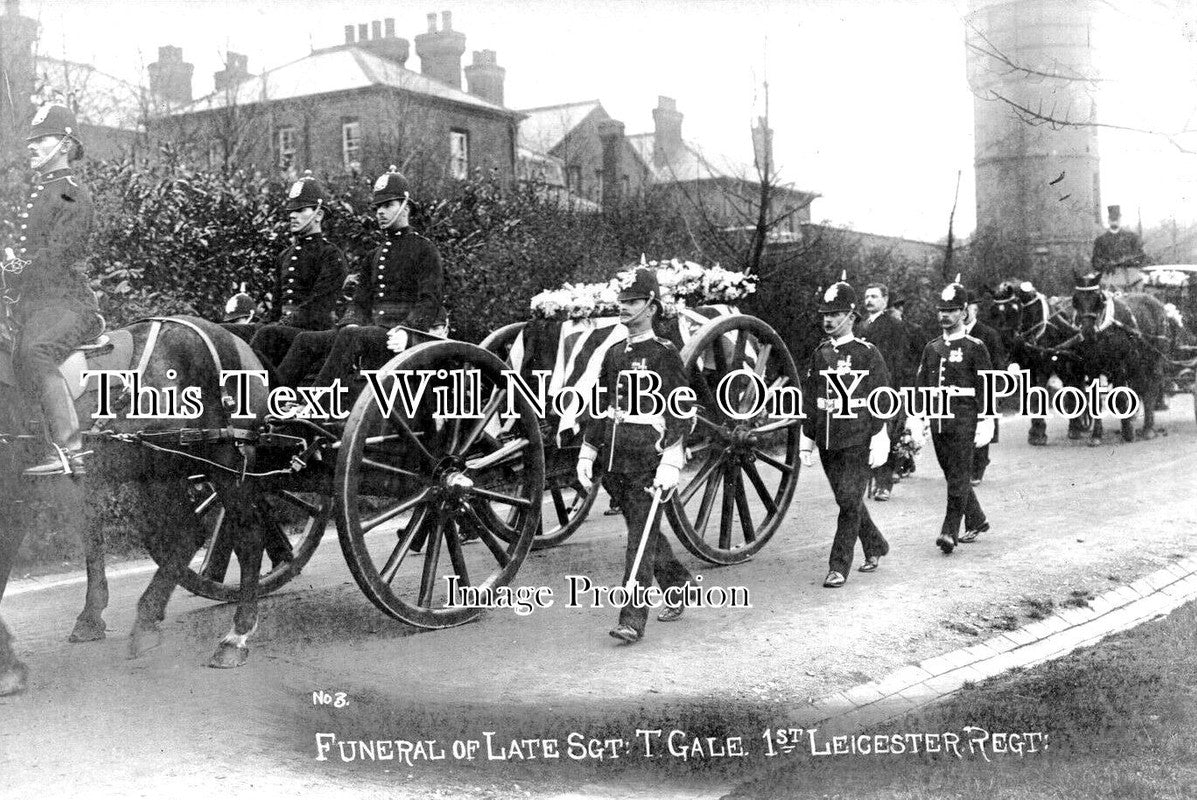 LC 1136 - Funeral Of Sgt T Gale, Leicester Regiment, Leicestershire