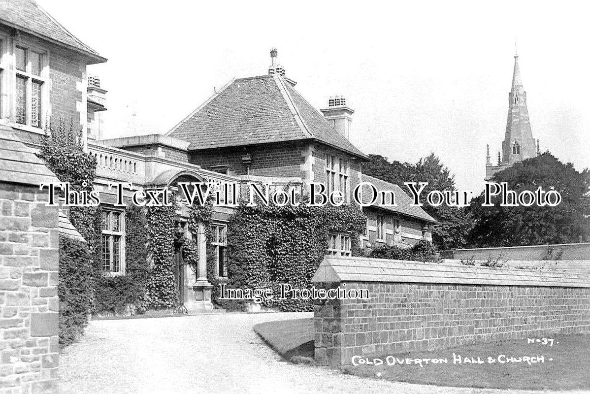 LC 1179 - Cold Overton Hall & Church, Leicestershire c1926