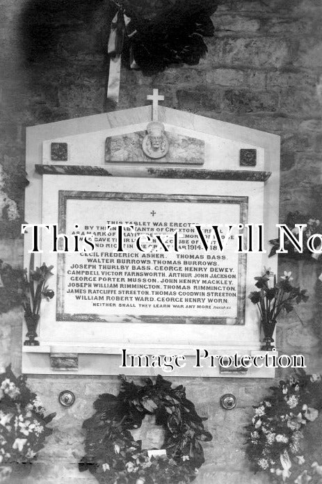 LC 1188 - Croxton Kerrial War Memorial, Leicestershire