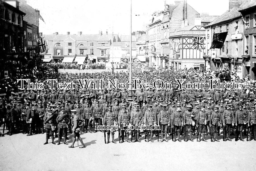 LC 1253 - Leicestershire Regiment At Loughborough c1914 WW1