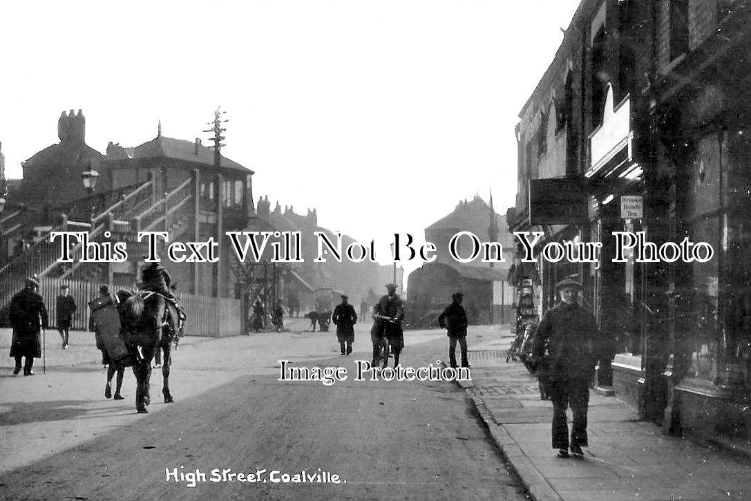 LC 1416 - High Street, Coalville, Leicestershire c1913