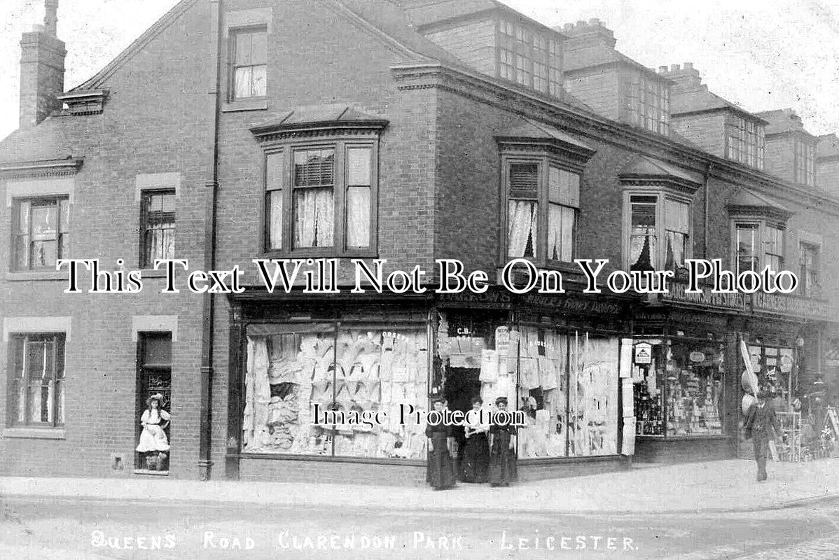 LC 1417 - Queens Road, Clarendon Park, Leicester, Leicestershire c1908