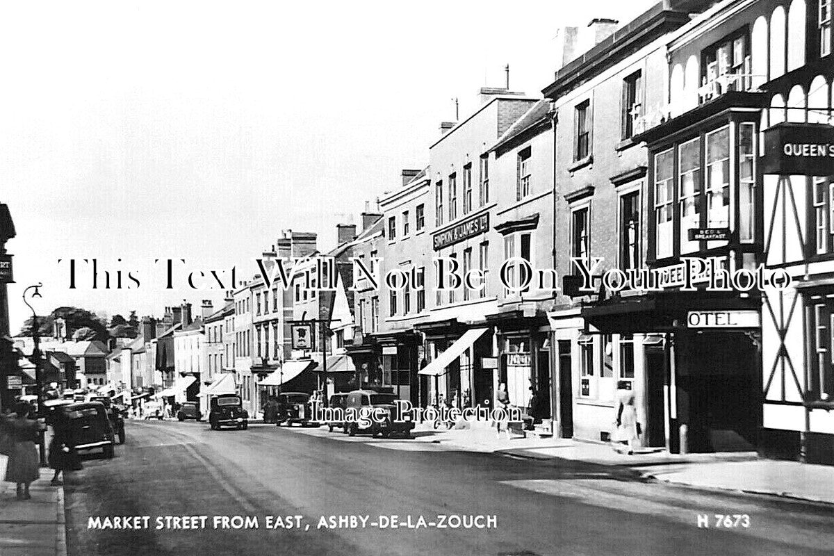 LC 1434 - Market Street From East, Ashby De La Zouch, Leicestershire