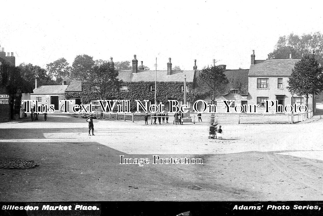 LC 1456 - Billesdon Market Place, Leicestershire c1919