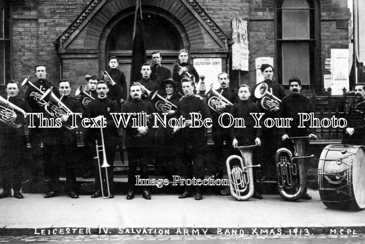 LC 178 Salvation Army Band, Leicester IV, Leicestershire 1913 JB