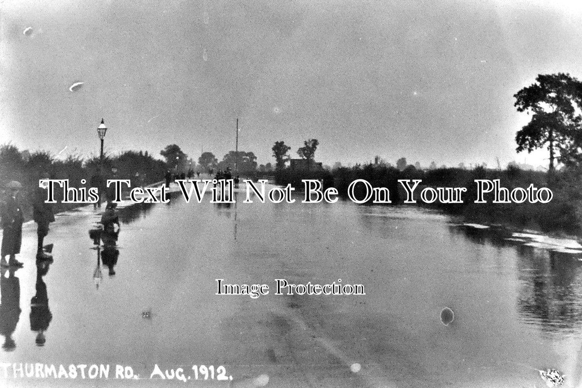 LC 205 - Floods, Thurmaston Road, Leicester, Leicestershire 1912