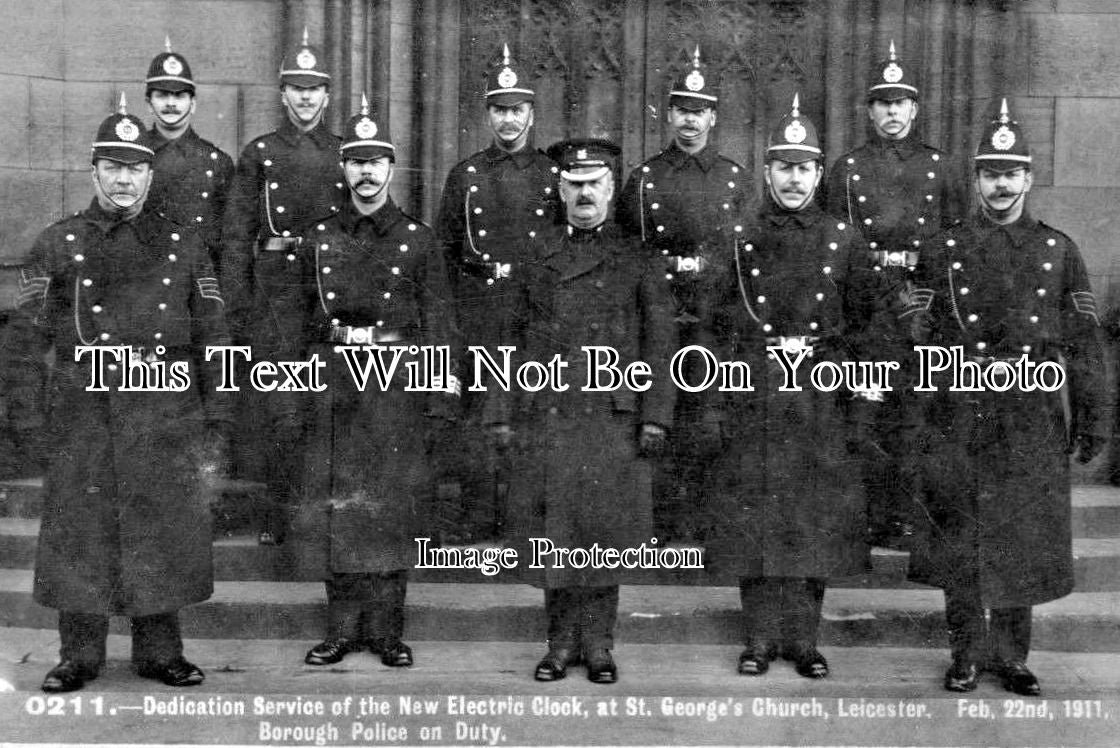 LC 568 - Dedication Service Of New Electric Clock, Borough Police, Leicester, Leicestershire